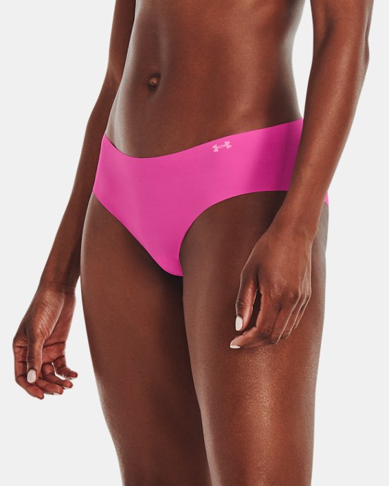 Women's UA Pure Stretch Hipster 3-Pack, Pink, pdpMainDesktop image number 0